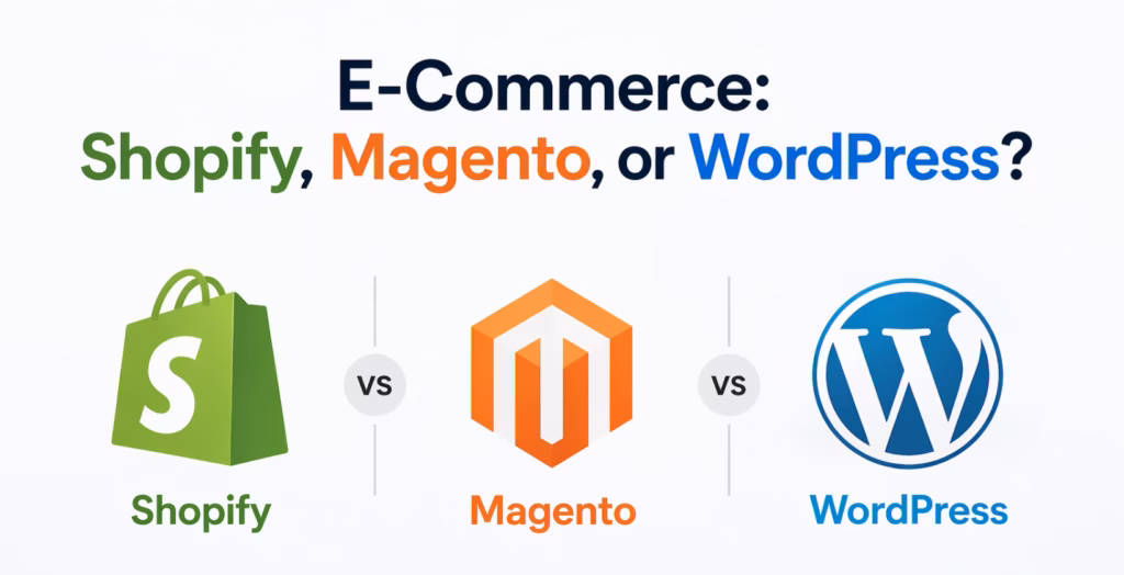 E-Commerce: Shopify, Magento, or WordPress? E-Commerce: Shopify, Magento, or WordPress?